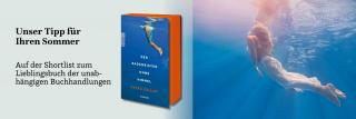 Frau im Wasser. Link zum Buch Der Bademeister ohne Himmel.