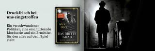 Mann im Nebel. Link zum Buch Das dritte Grab.