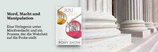 Säulen vor einem Gericht. Link zum Buch Pony Show.